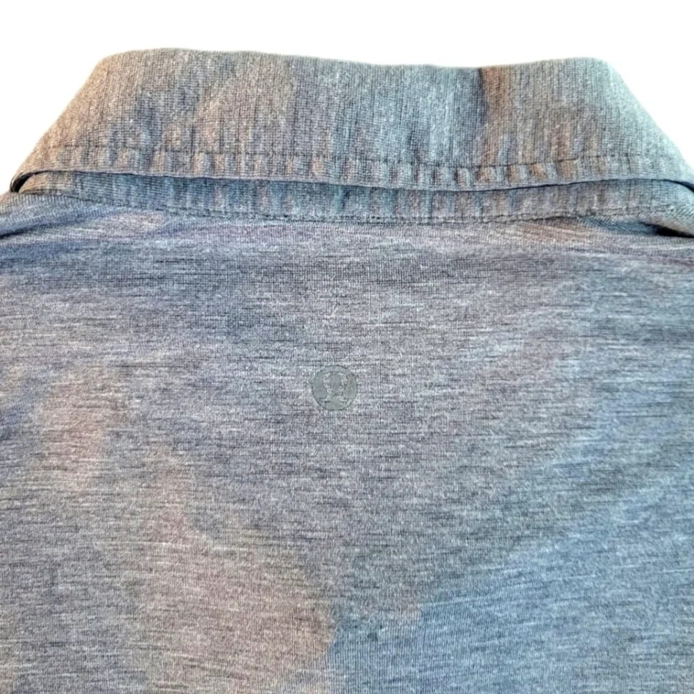 Lululemon // Men's Evolution Short Sleeve Polo / Heathered Fog Horn / L - Picture 4 of 6